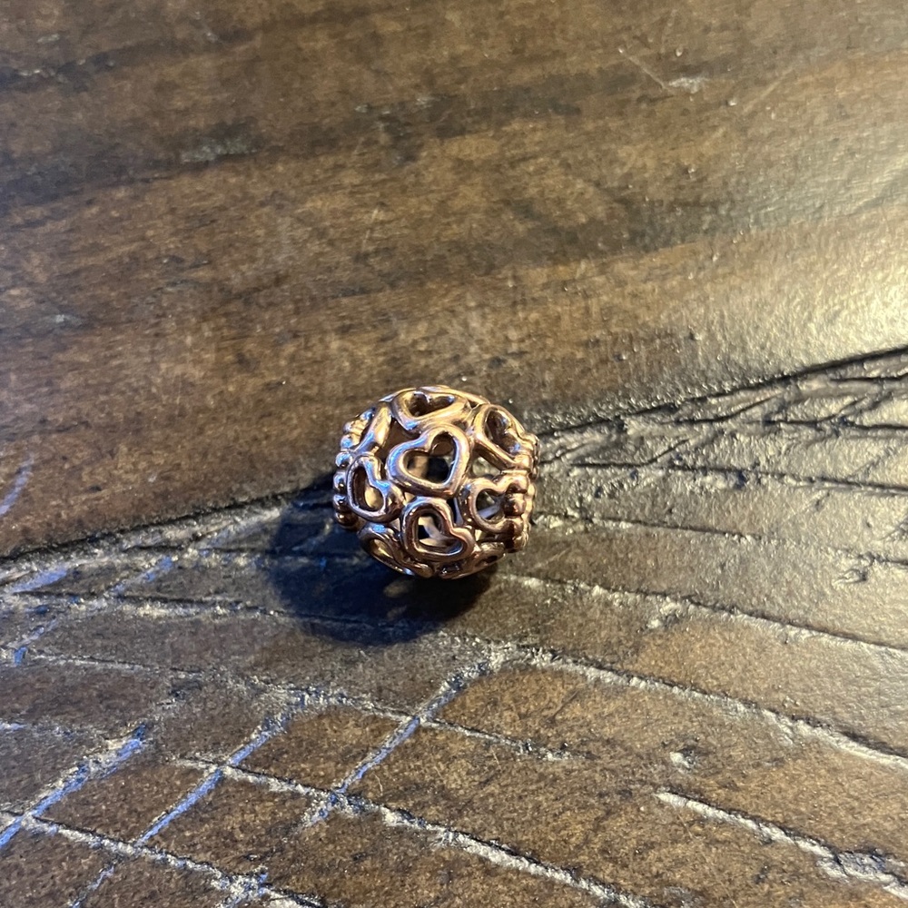 Pandora Rose Gold Heart Charm Bead
